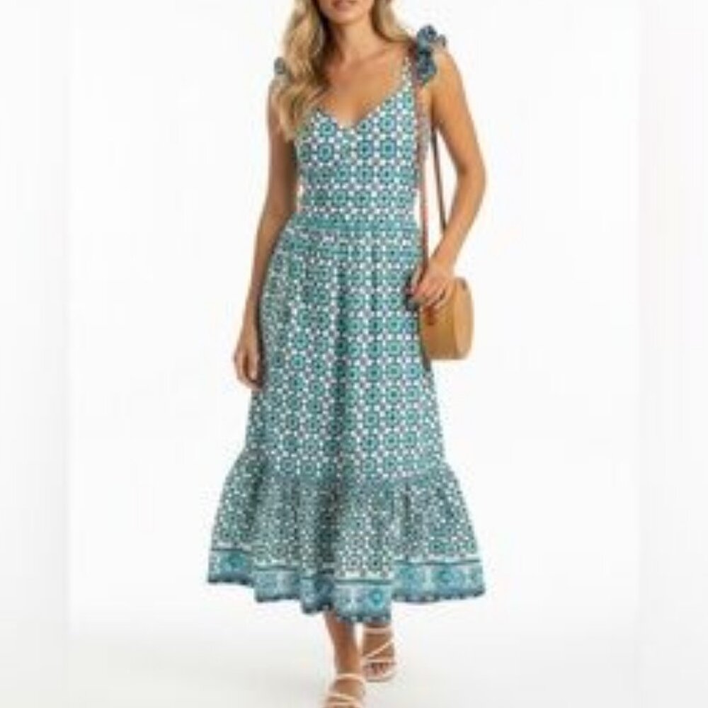 Lucky Brand Sleeveless Print Maxi Dress
